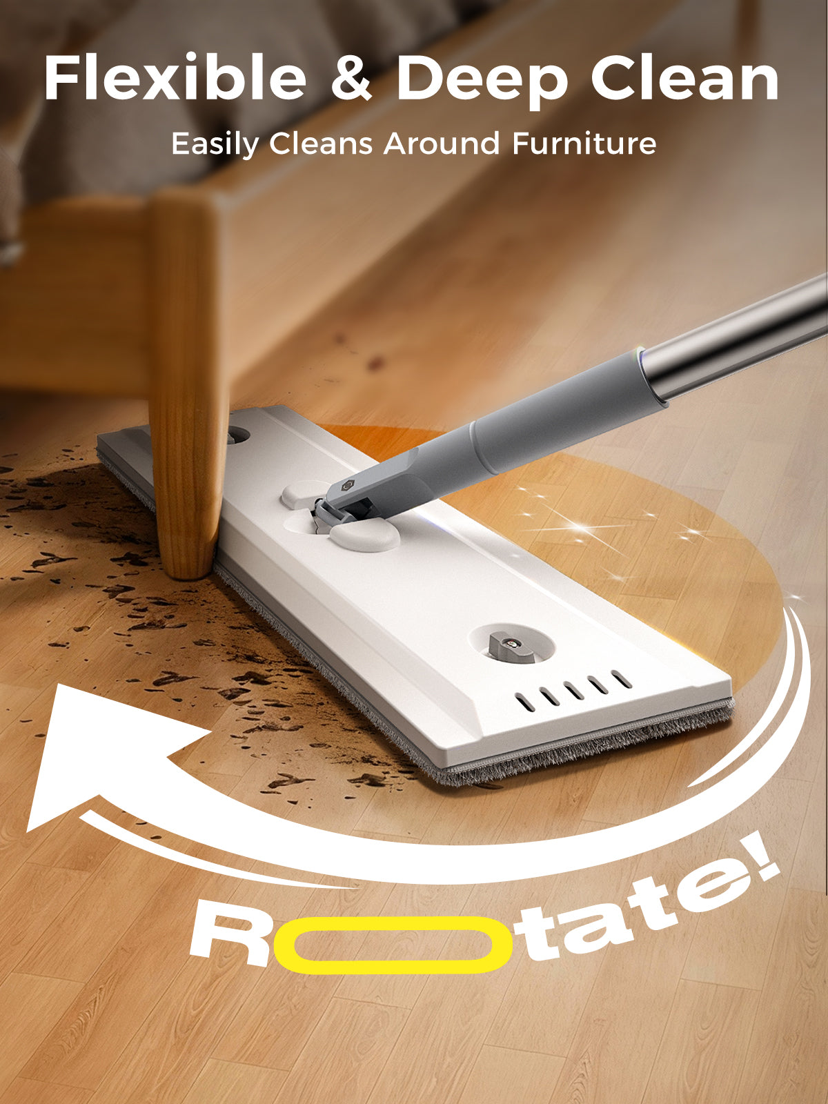 Adicom Self-Clean Mop & Bucket Set – Clean/Dirty Water Separation